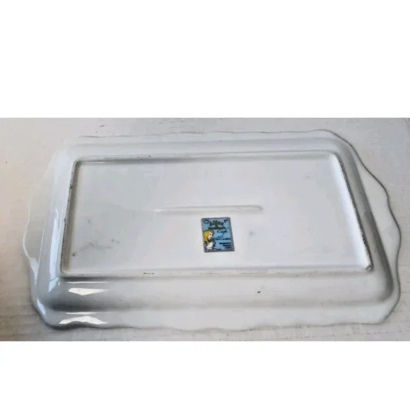 Paul Cardew Alice in Wonderland Mad Hatter Ceramic Serving Tray — Collectible - Picture 5 of 5